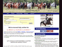 Tablet Screenshot of horsemansdirectory.com